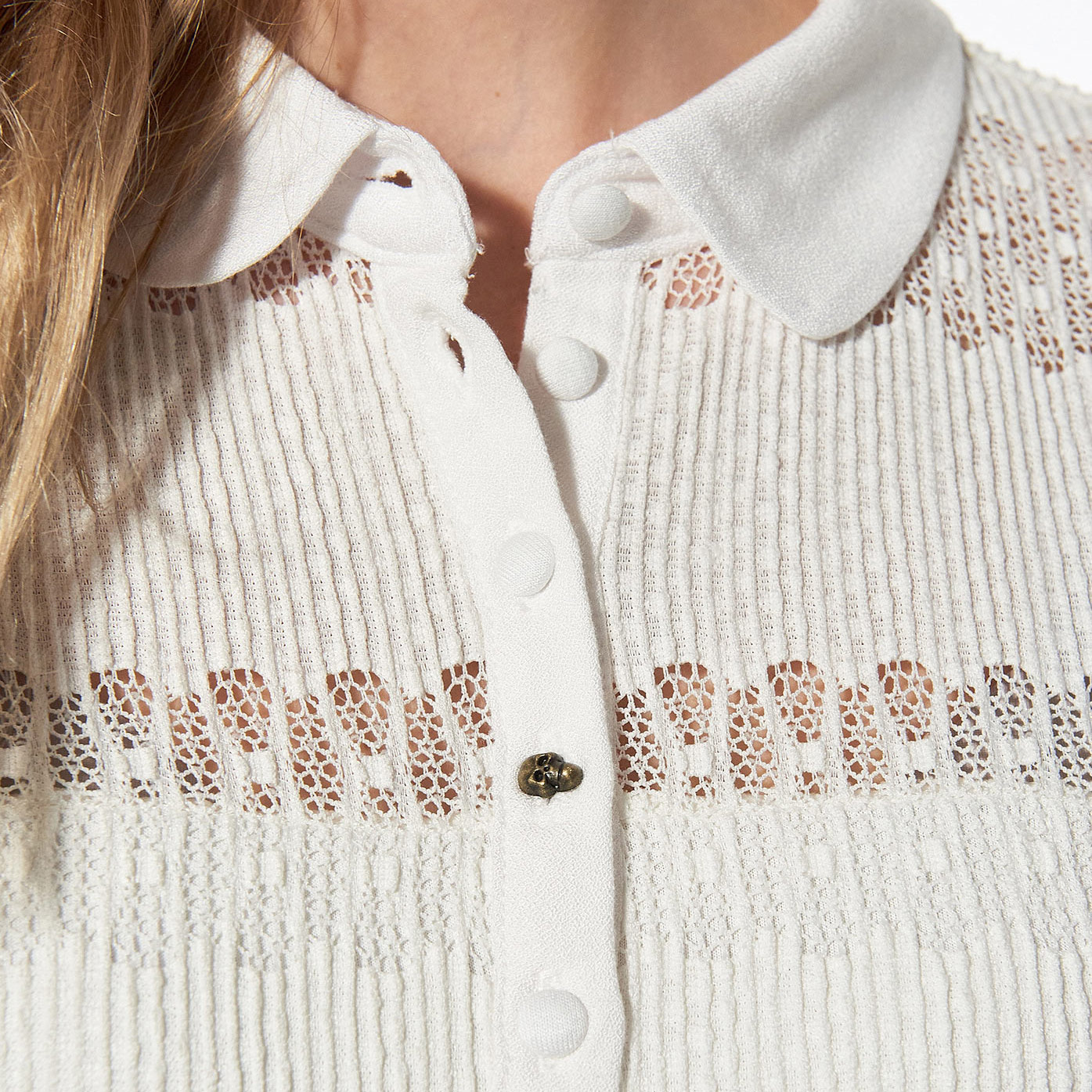 KOLO   Polo loose blanc Femme