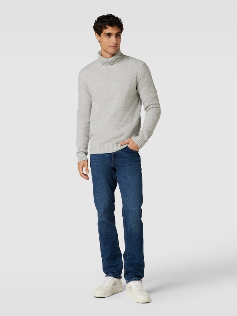 Straight Leg Jeans im 5-Pocket-Design Modell 'STRAIGHT DENTON' in blau