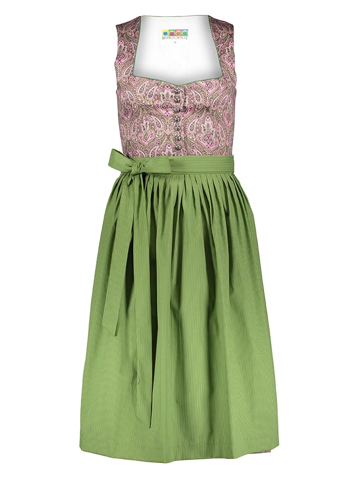 Berwin & Wolff Dirndl in Rosa/ Grün günstig kaufen