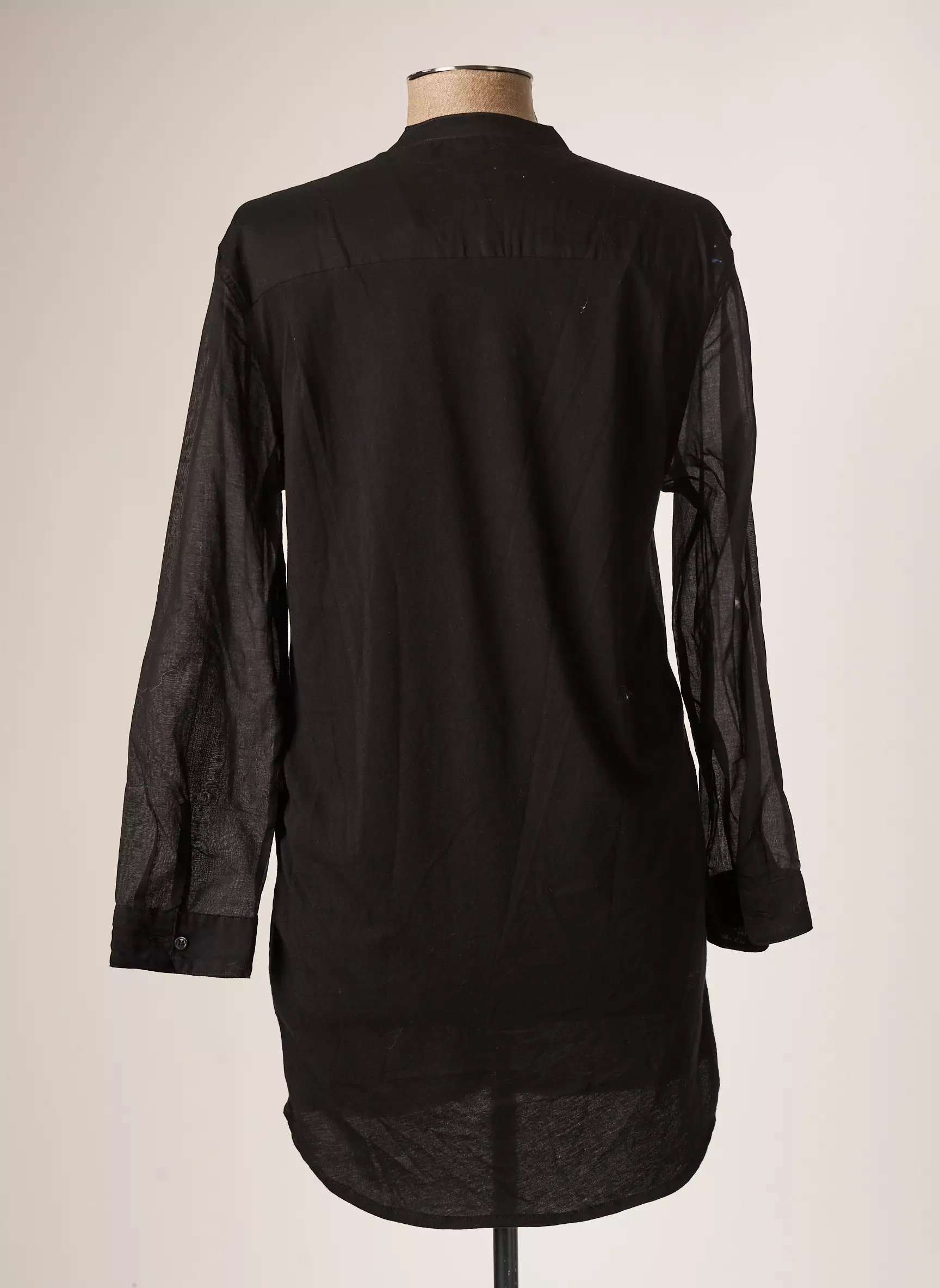 Majestic Filatures Tuniquemanchelongue Femme couleur noir