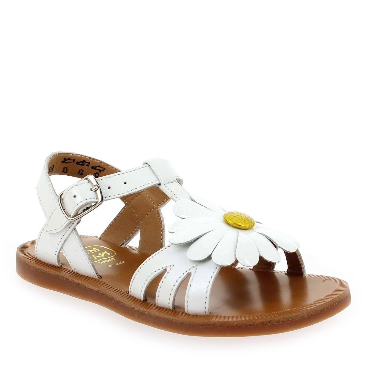 Pom d'api  PLAGETTE BIG FLO - Blanc Jaune