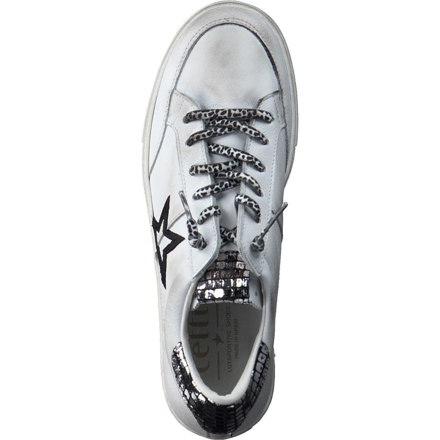 Cetti C1302, Sneakers Low, Damen, dirty white silver