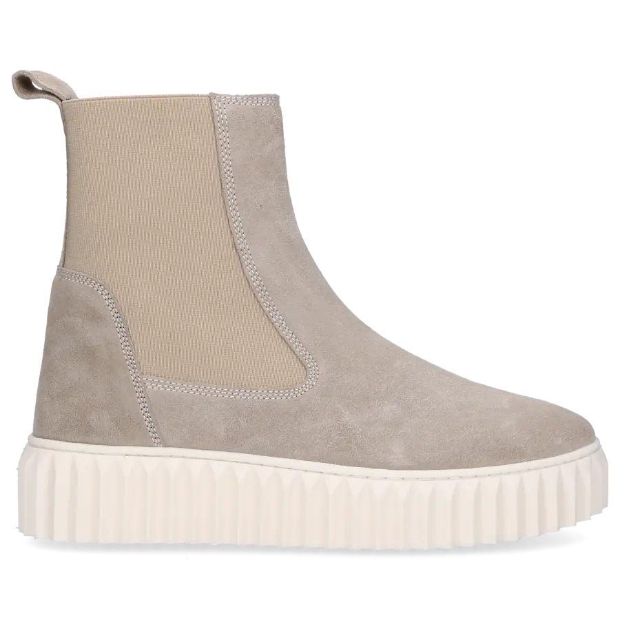 VOILE BLANCHE - Chelsea Boots BETH Veloursleder - beige