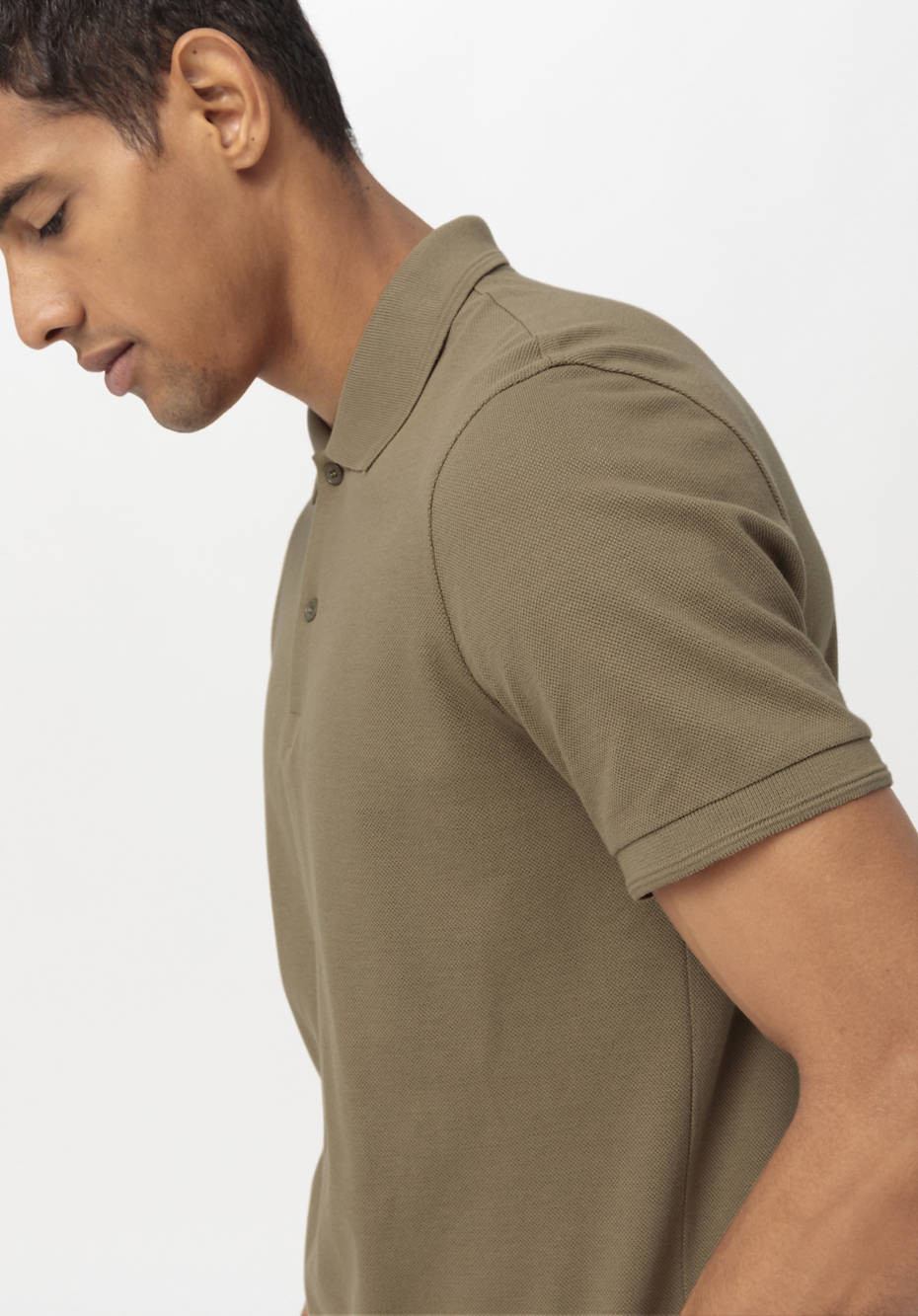 Poloshirt Zwirnjersey aus reiner Bio-Baumwolle