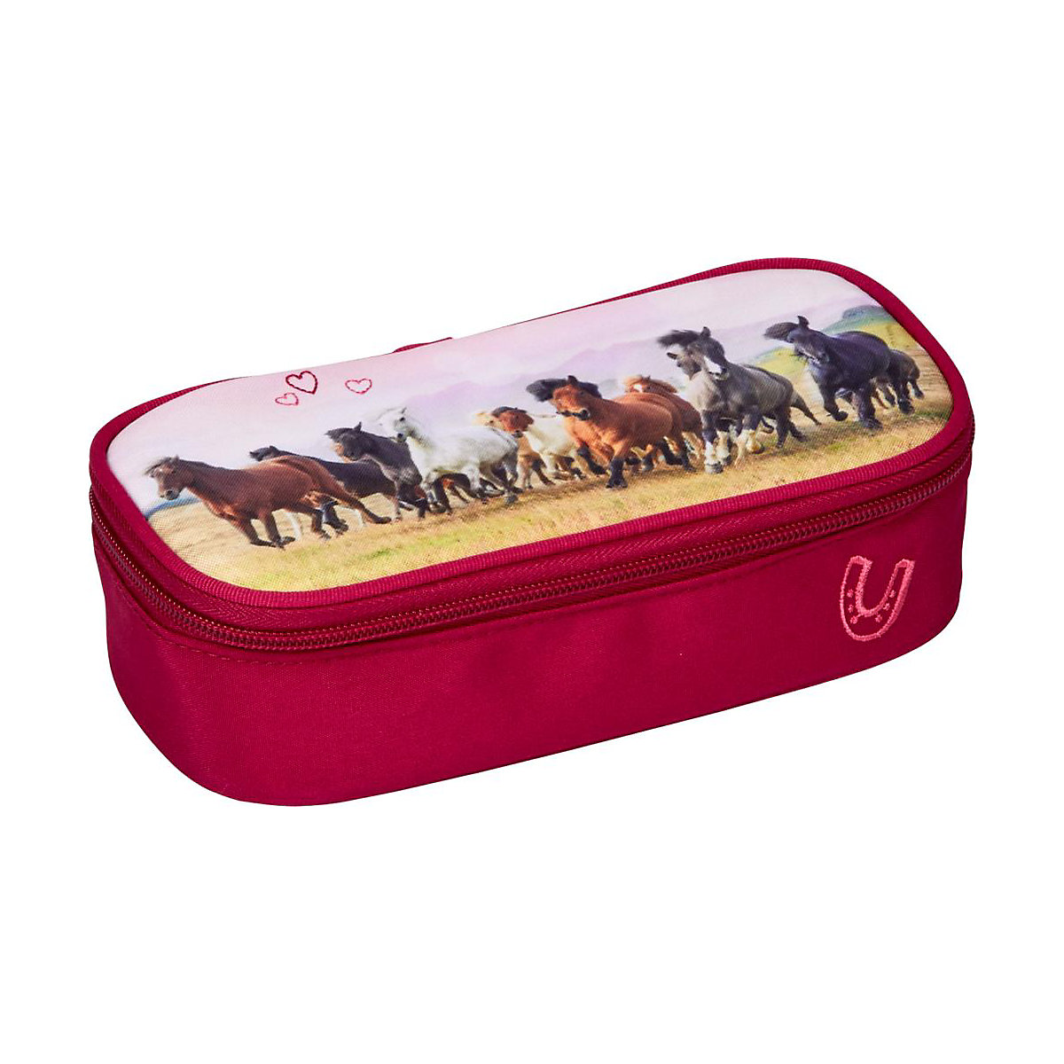 Etuibox Pferdefreunde berry, unbefüllt