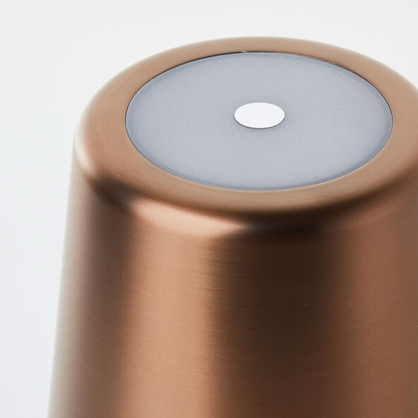 LED-Akku-Tischleuchte Lia Deluxe, bronze gebürstet