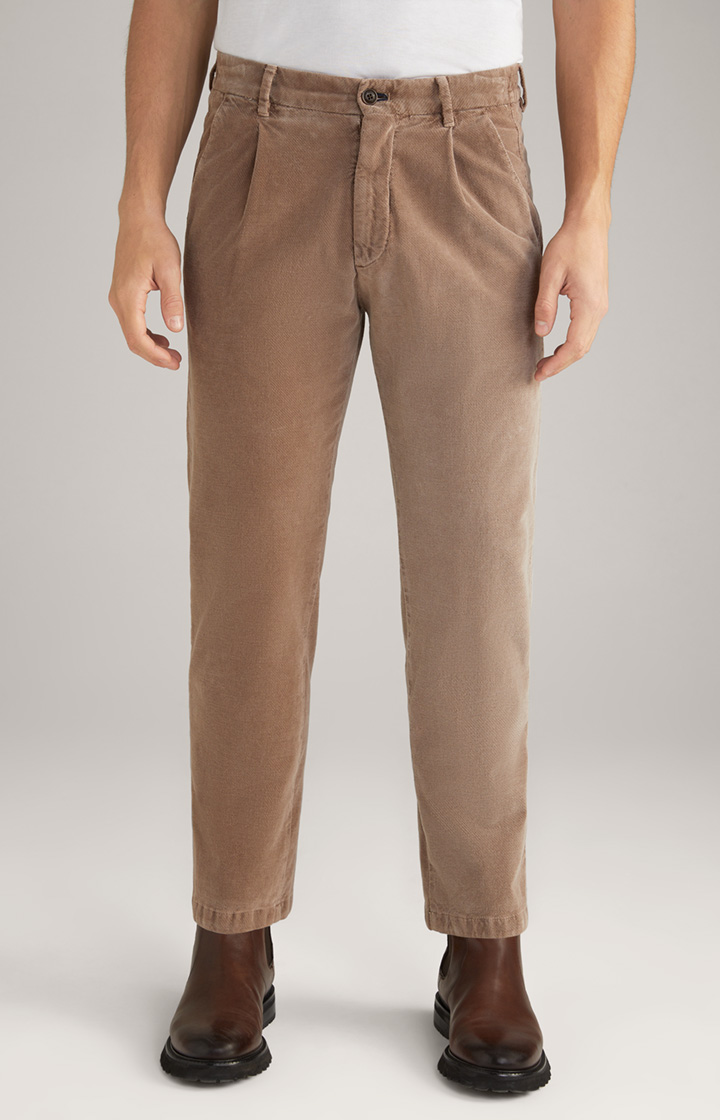 Bundfalten-Hose Lead in Beige