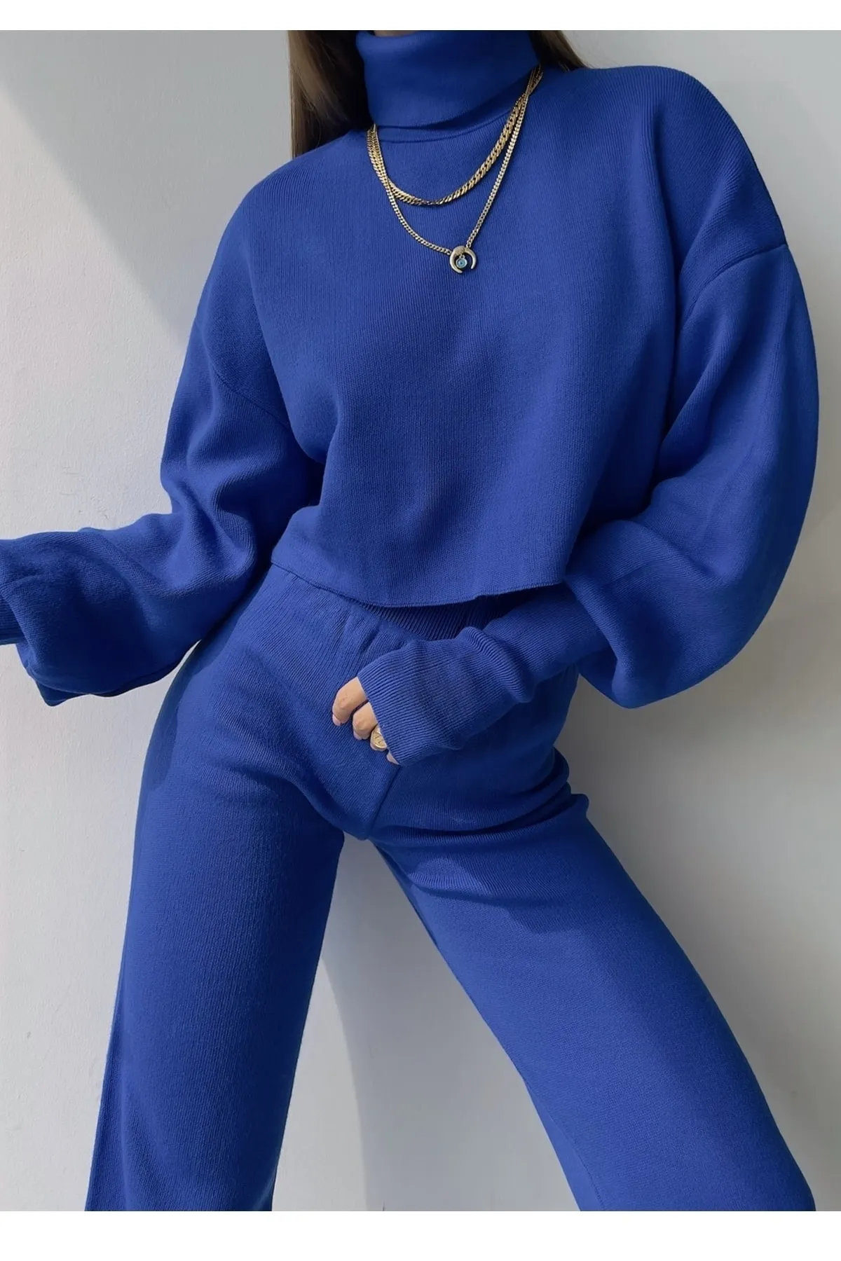 lovebox  Zweiteiler - Blau - Oversized