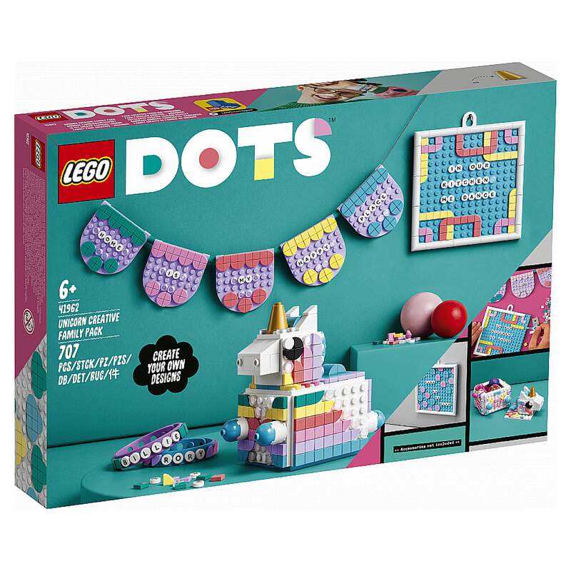 41962 Le kit créatif familial licorne LEGO DOTS