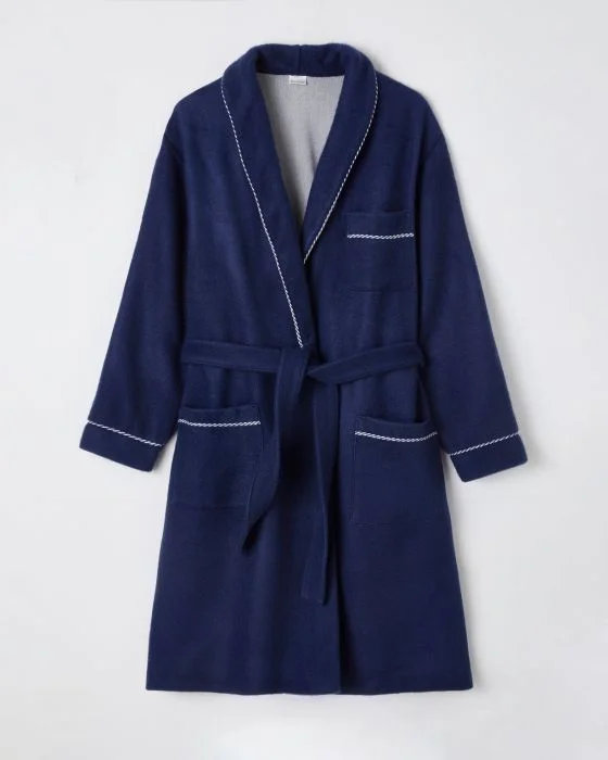 Robe de chambre en molleton Courtelle®, manches longues