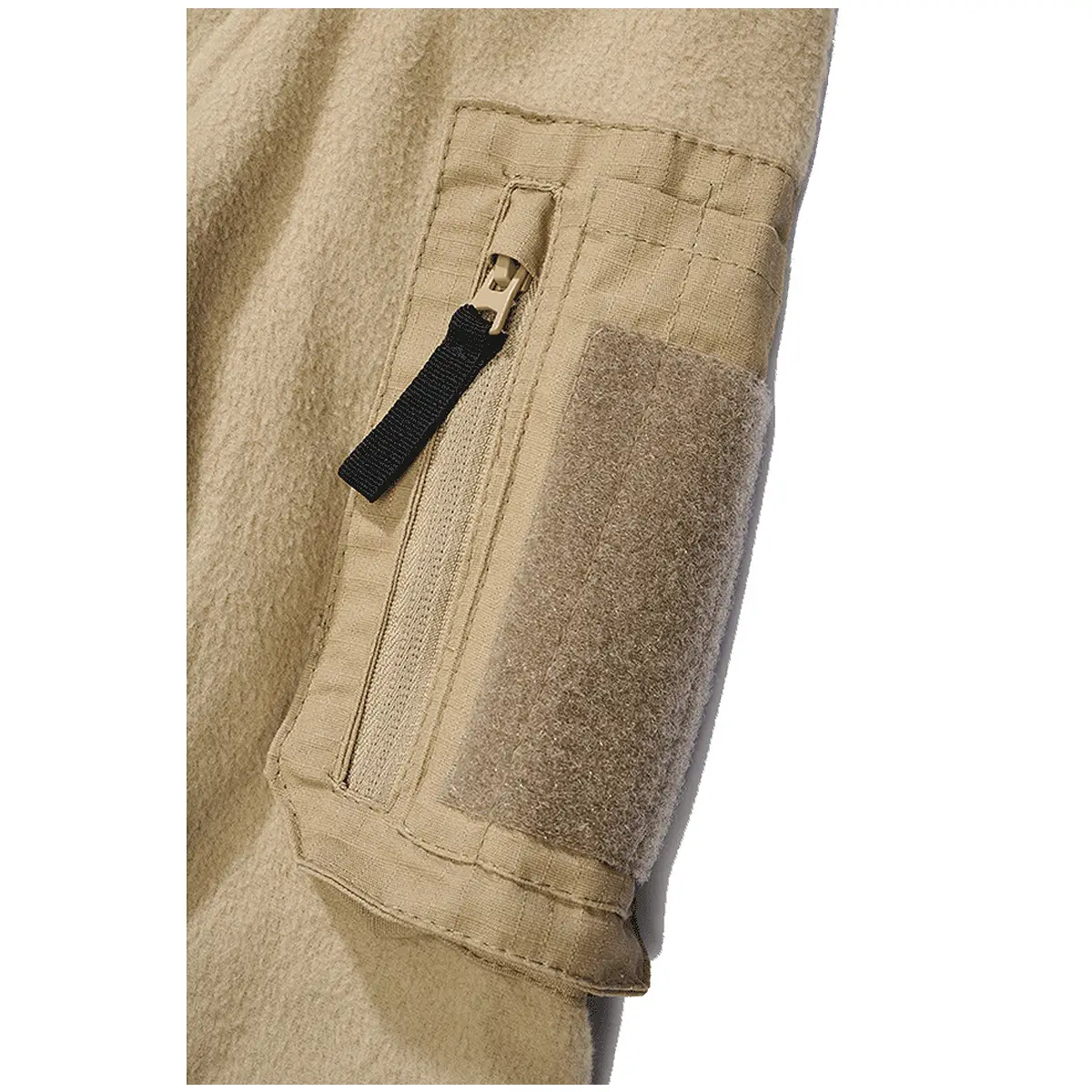 Brandit Fleece Troyer Ripstop camel
