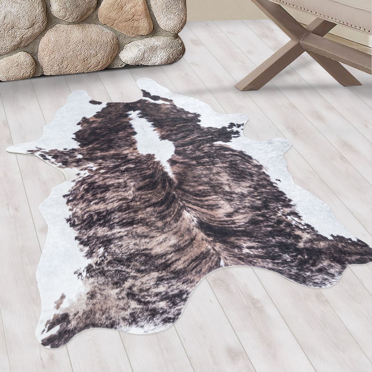Ayyildiz Teppich, ETOSHA 4113, BROWN, 100 x 135 cm
