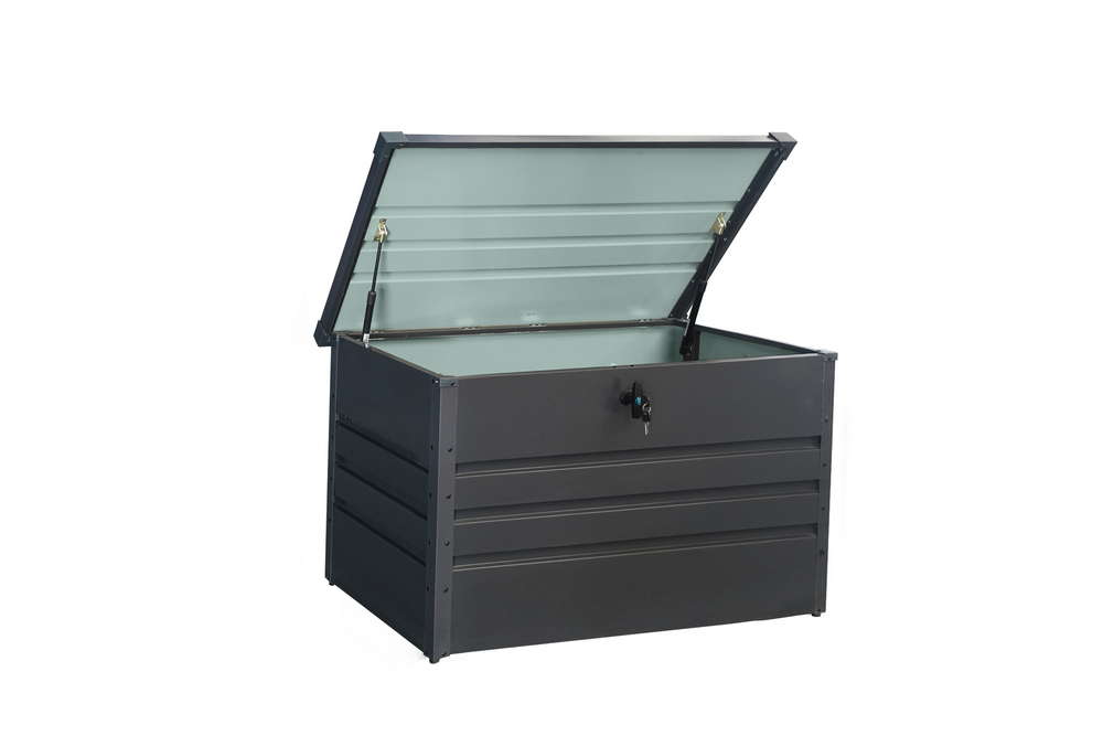Solax Sunshine Aufbewahrungsbox 300 L Metall-Aufbewahrungsbox, ca. 100 x 61 x 62 cm - Anthrazit
