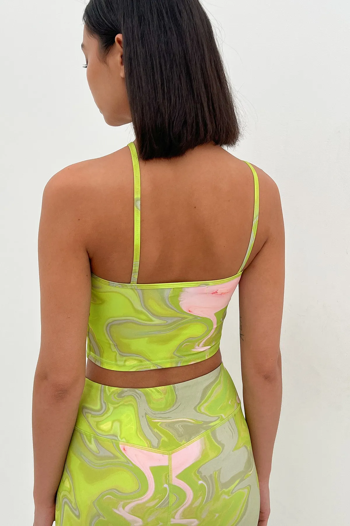 NA-KD  Sport-BH - Grün - Batik