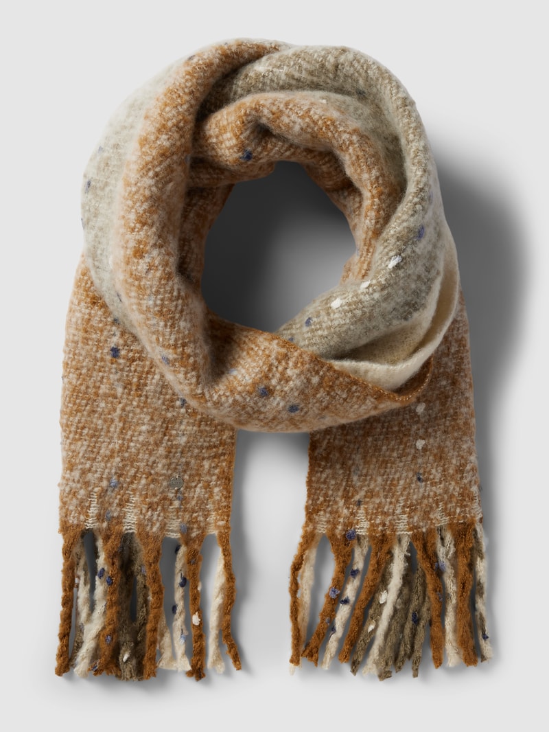 Schal mit Allover-Muster in camel