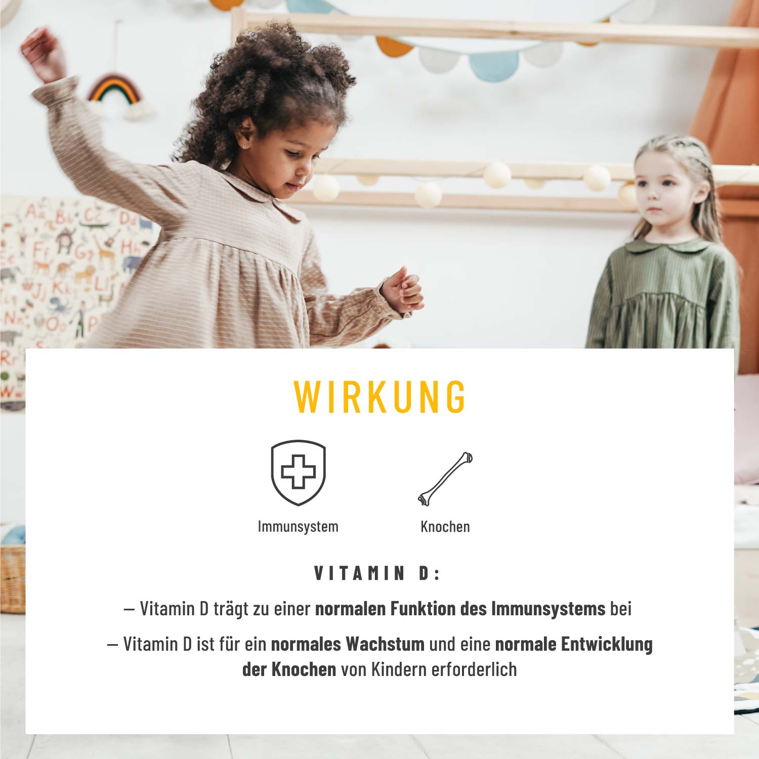 Vitamin D3 & K2 Tropfen für Kinder ab 4- Sonnenkind - NATURTREU®