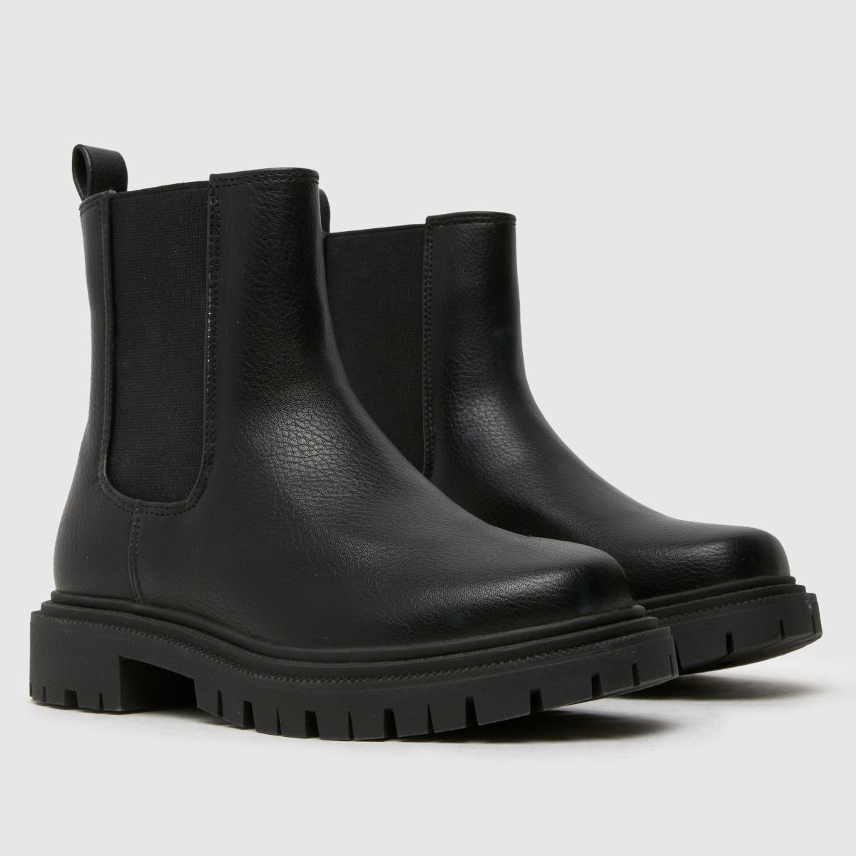 Schuh fekete click chunky chelsea lányka junior csizma