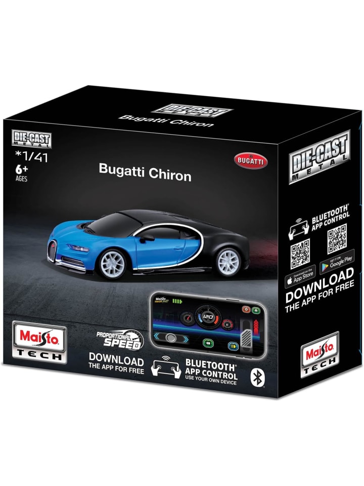Maisto Ferngesteuertes Auto - Bugatti Chiron (11cm, Maßstab 1:41) in blau günstig kaufen onesize