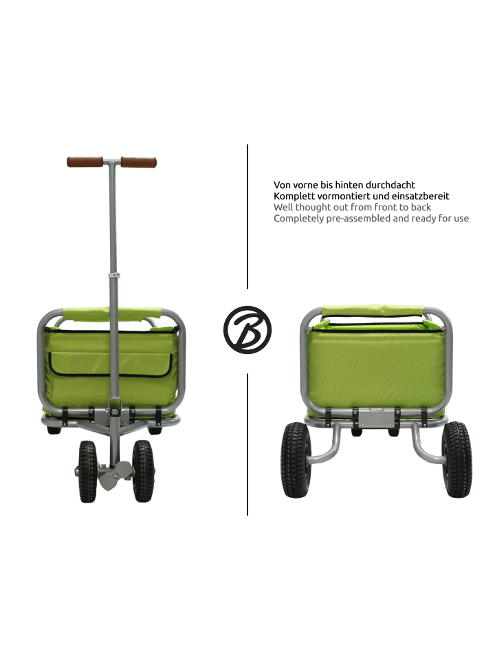 Beachtrekker Beachtrekker LiFe faltbarer Bollerwagen   Bremse, klappbarer Handwagen (Grün) günstig kaufen onesize