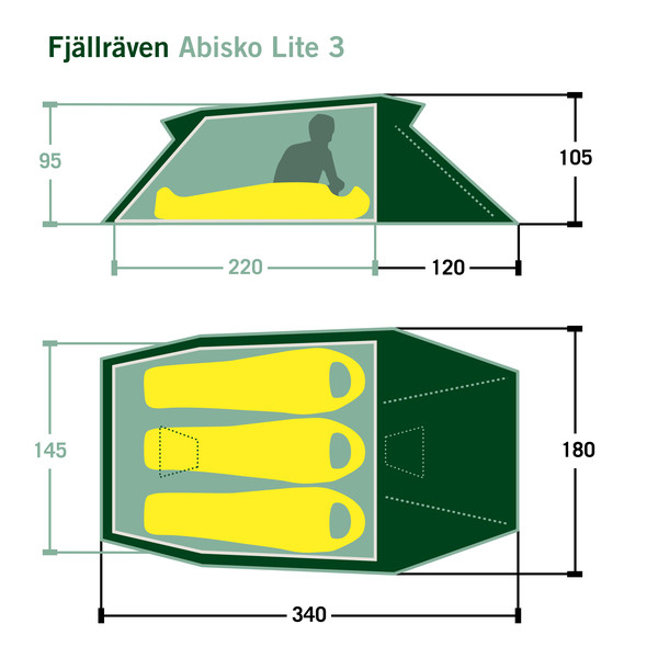 ABISKO LITE 3 - Tunnelzelt