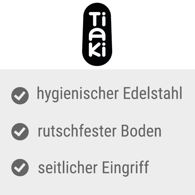 TIAKI Anti-Rutsch-Napf, transparent blau zu TOP-Preisen | bitiba