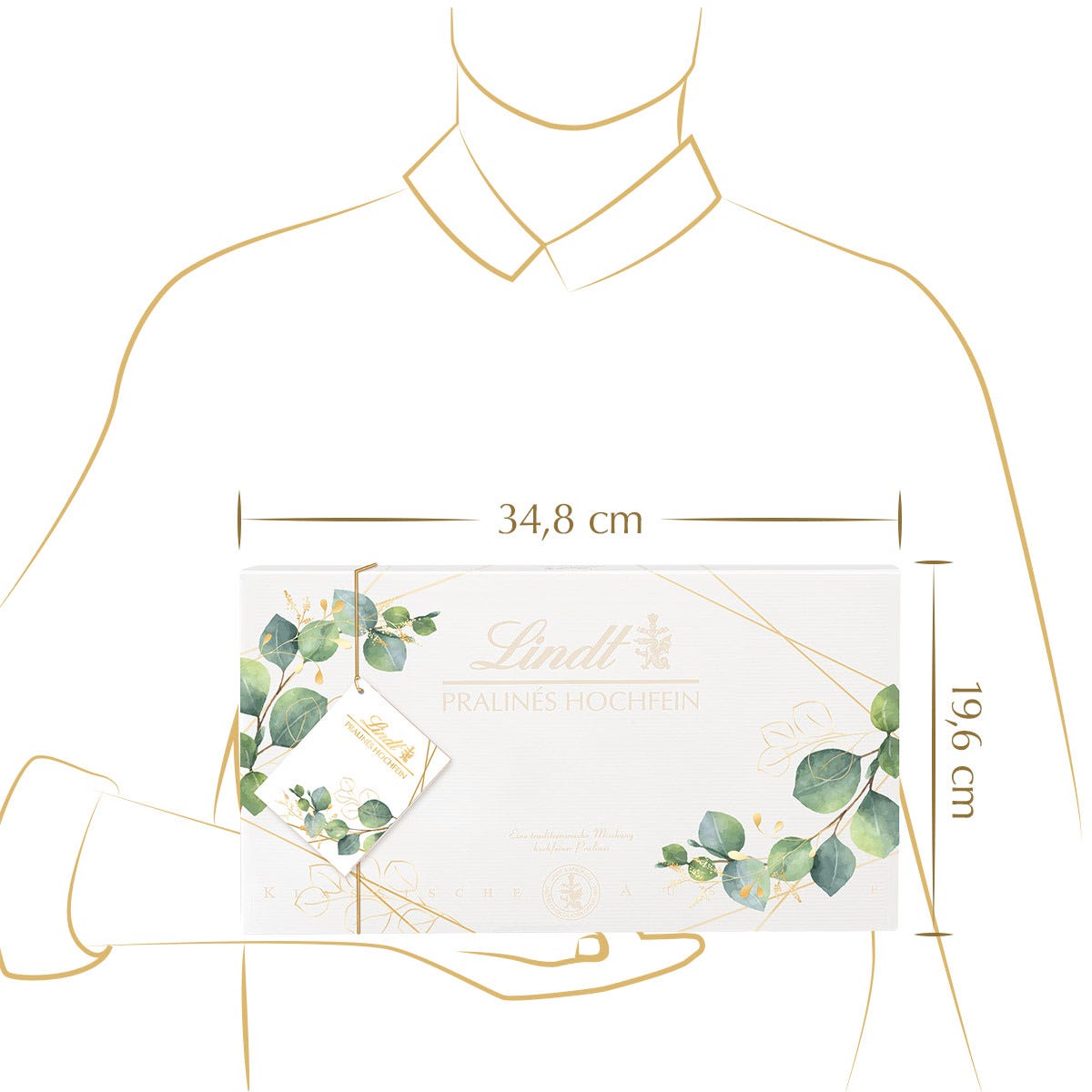 Pralinés Hochfein in Geschenkpapier Winter, 350g