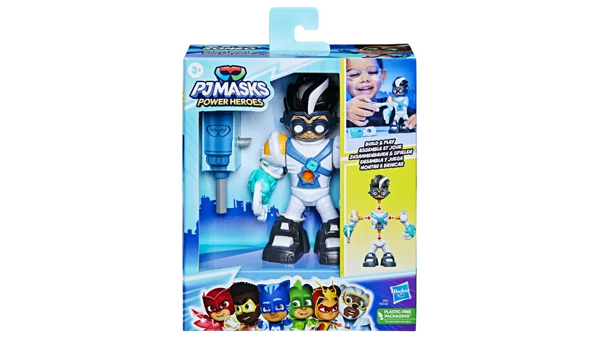 Hasbro - PJ Masks Power Heroes Zusammenbaubare Helden, 1 Stück, sortiert