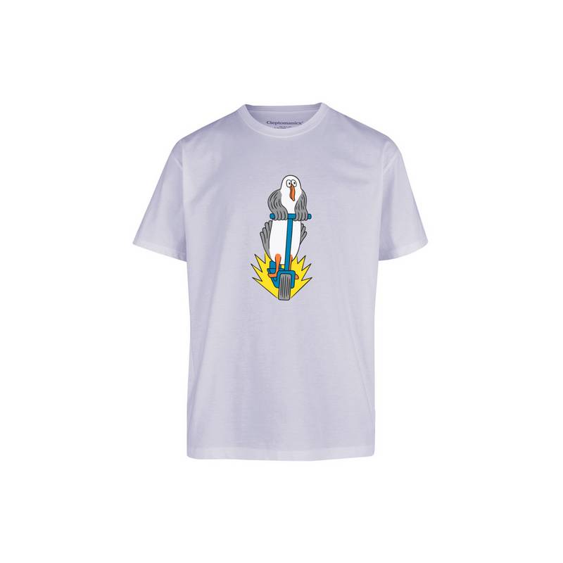 Cleptomanicx Scooter Gull Printshirt Herren