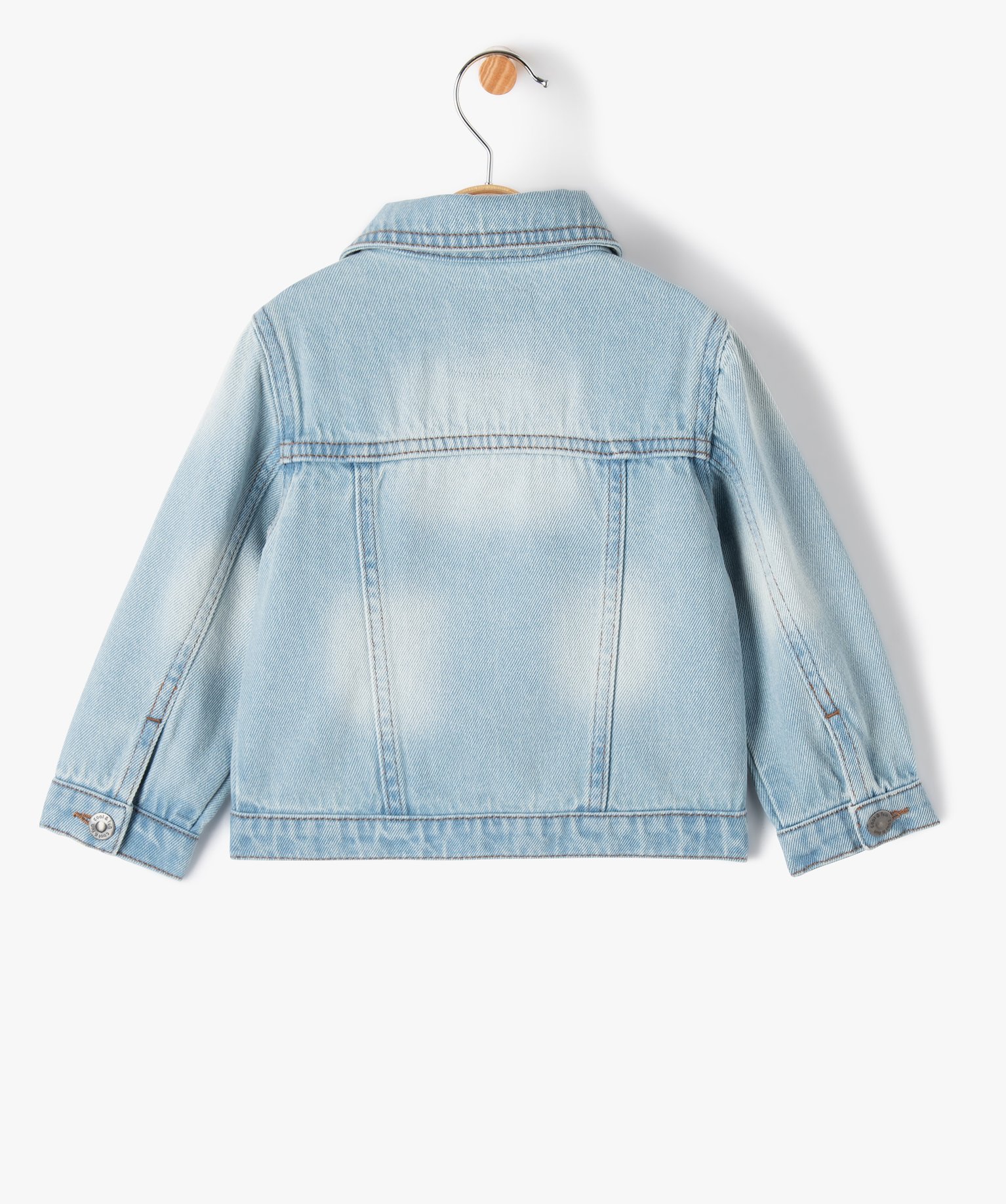 Veste en jean bébé Garçon coloris délavé stone | GEMO