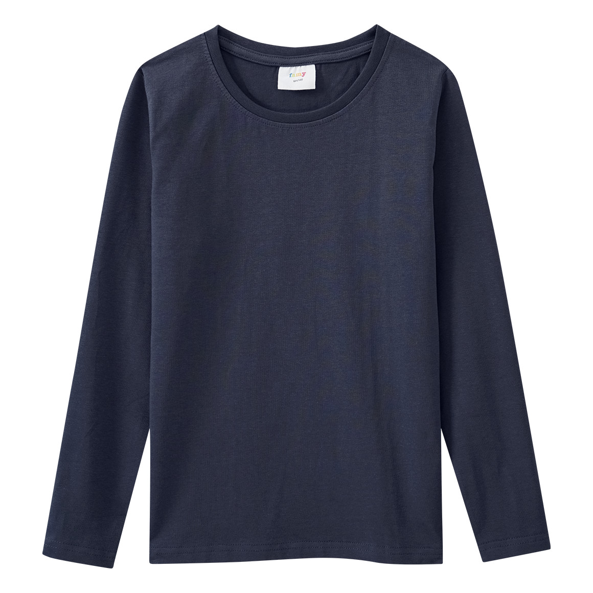 2 Mädchen Langarmshirts im Basic-Style