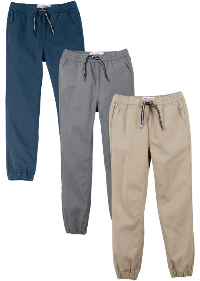 Jungen Hose mit Bündchen (3er Pack)