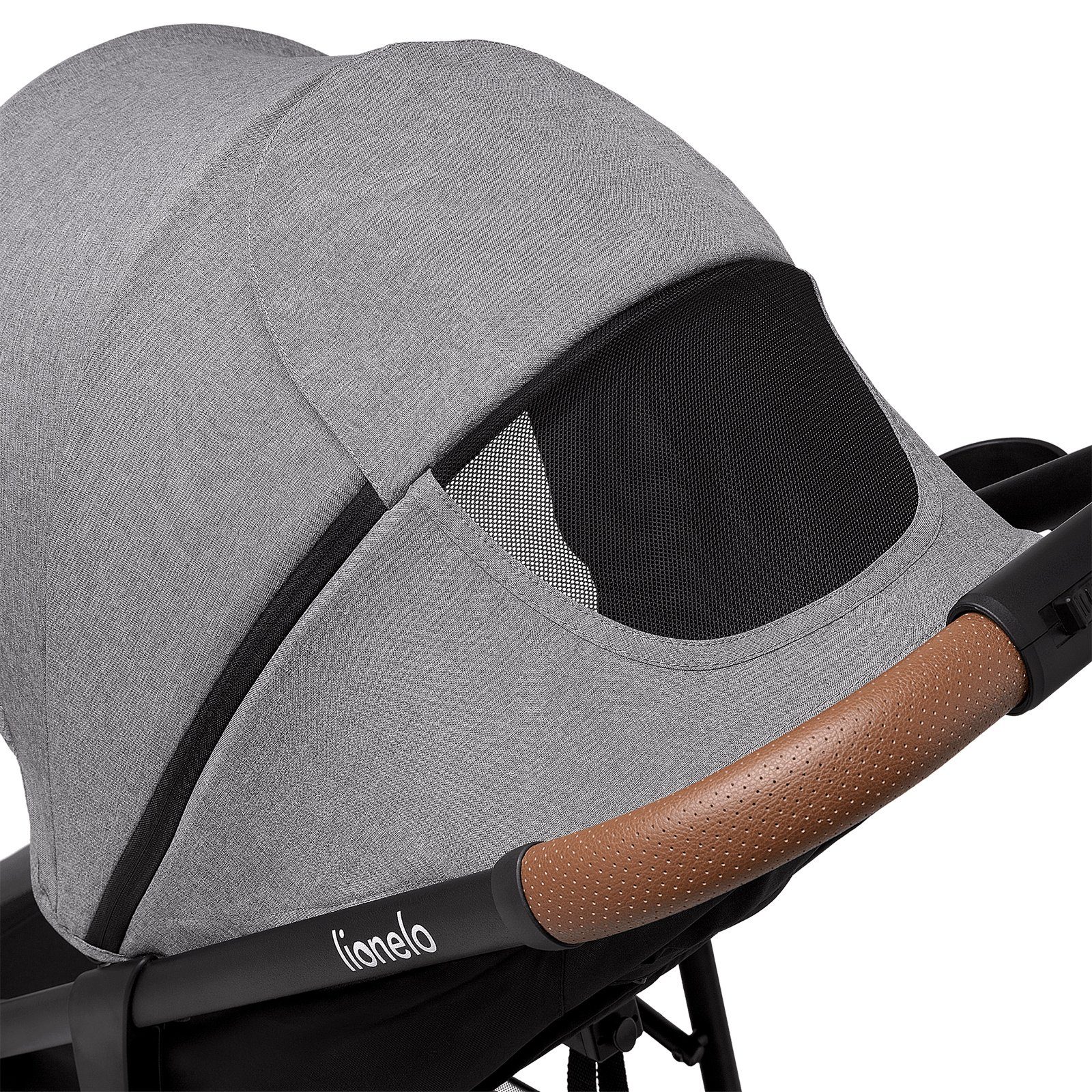 lionelo Kinder-Buggy Zoey, Moskitonetz Große EVA-Räder bis 15 Kg Sonnenschutz
