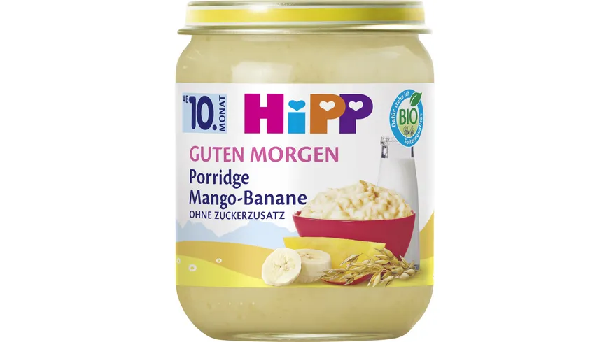 HiPP Bio Frühstücks-Porridge Mango-Banane-Haferbrei 160 g