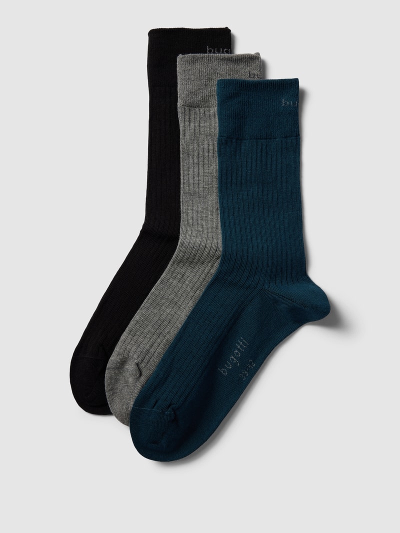 Socken im 3er-Pack in mittelgrau