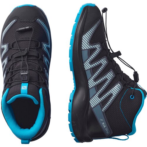 KINDER TREKKINGSTIEFEL SHOES XA PRO V8 MID CSWP J BLACK/MONUMEN