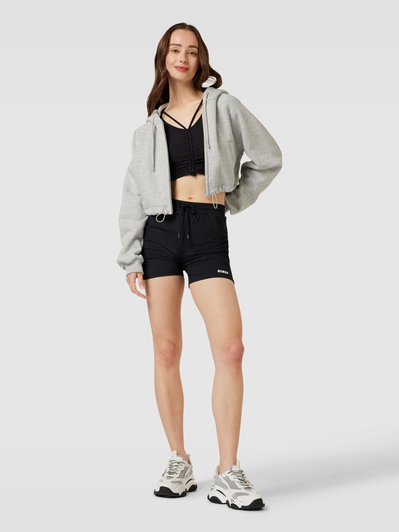 Shorts mit elastischem Bund Modell 'ELLA' in schwarz