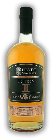 HEYDT Manufaktur Edition III HEYDT Manufaktur Edition III Limitierte Jahrgangsedition 2019. Jahrgang 2020 - 0,7	 Liter - Vol 40,4%