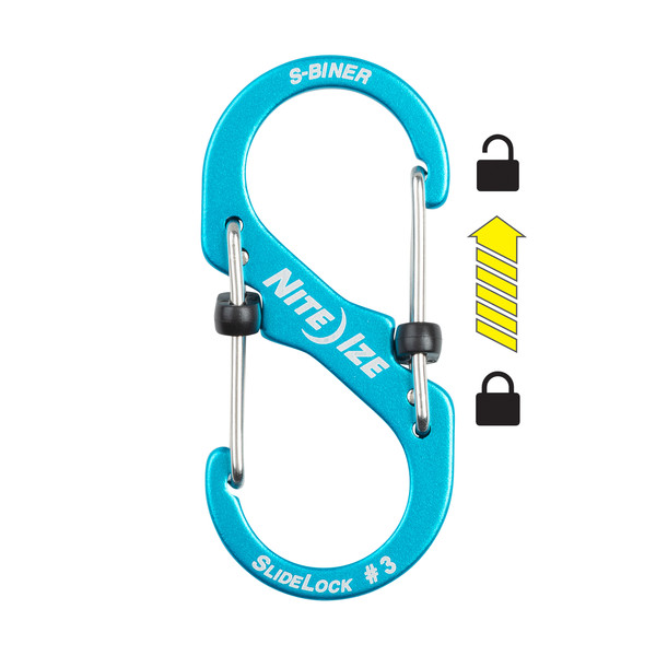 S-BINER SLIDELOCK ALUMINUM - Karabiner