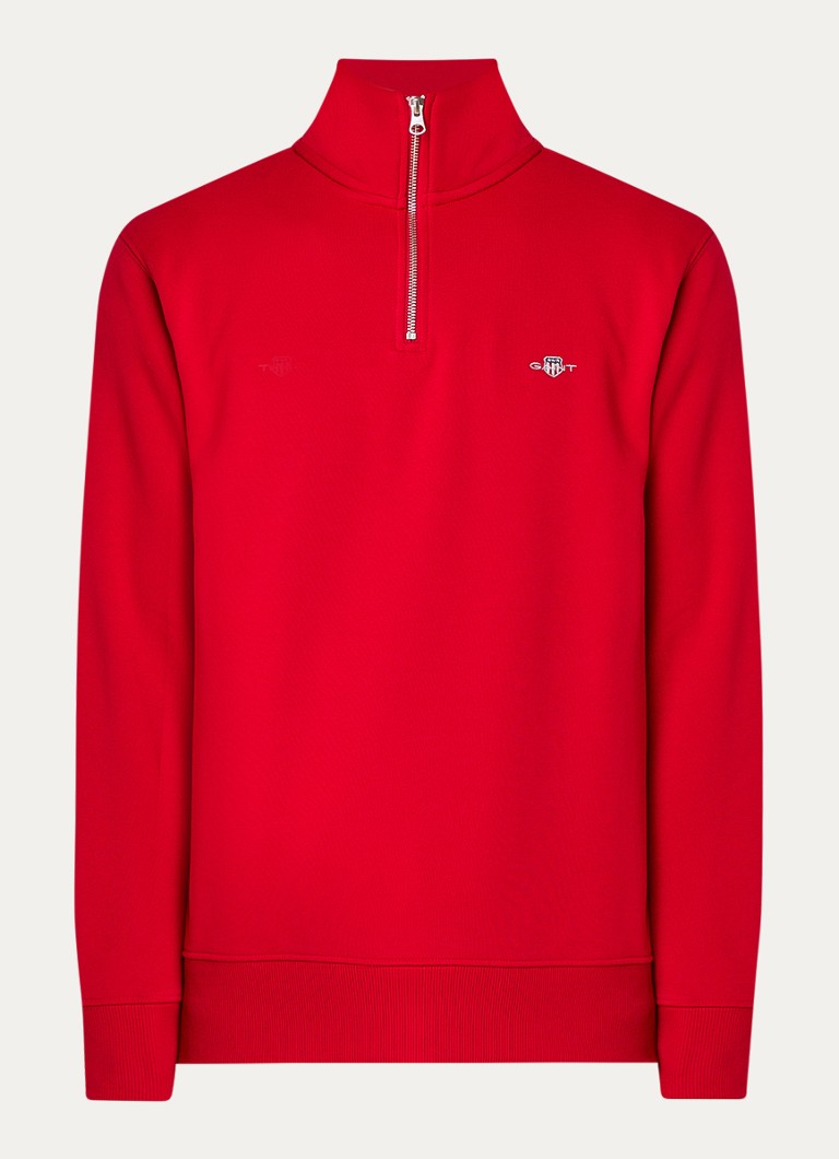 Gant sweater with half zip and logo