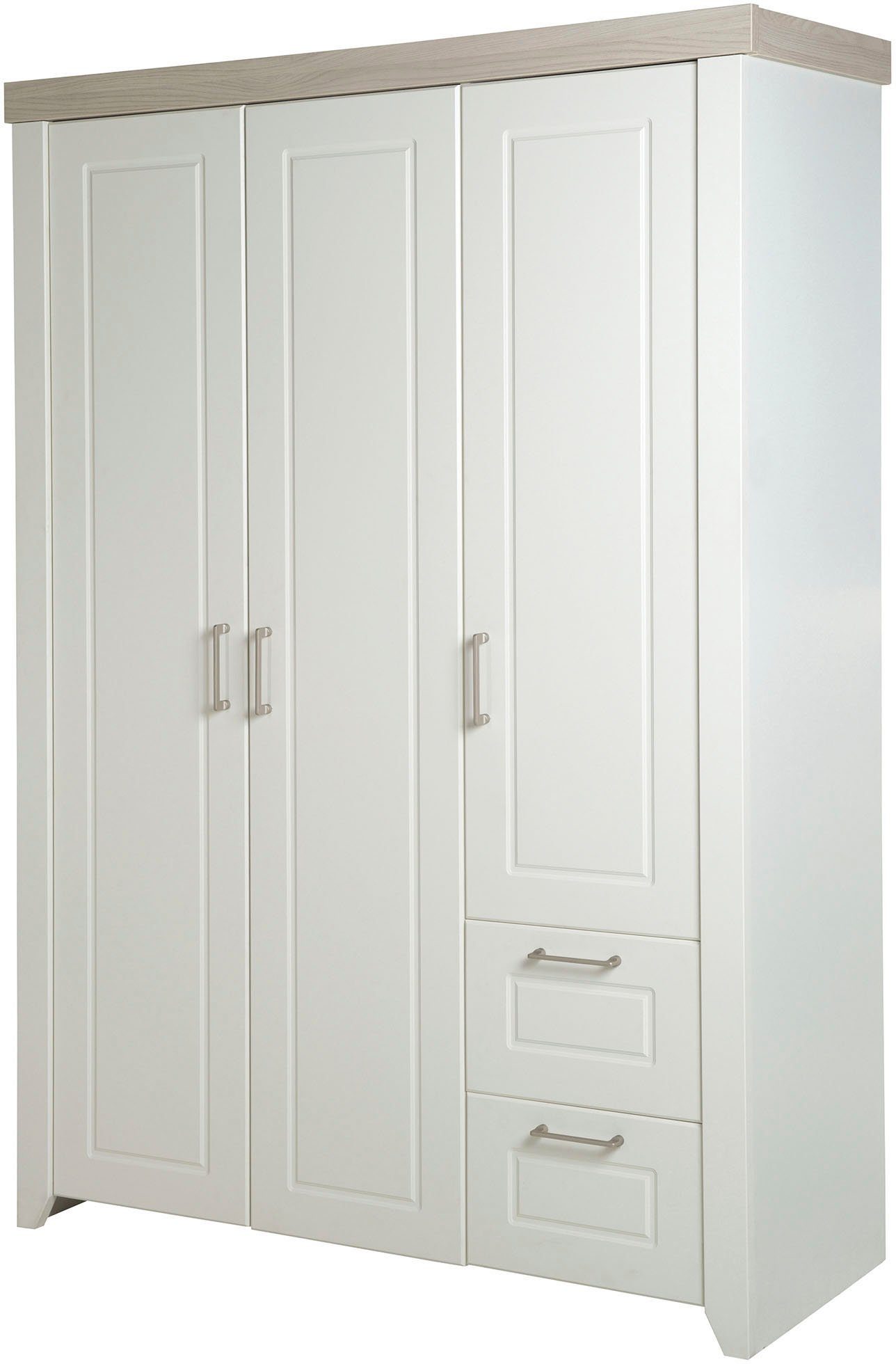 roba® Babyzimmer-Komplettset Felicia, (Set, 3-St., Kinderbett, Wickelkommode, Kleiderschrank), mit Kinderbett, Schrank und Wickelkommode