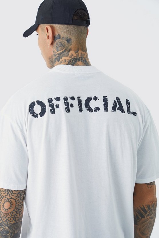Tall Oversize T-Shirt mit Official Print