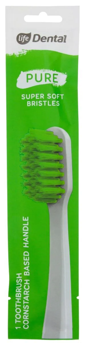 Life Dental BIOPure мекана зелена четкица за зубе