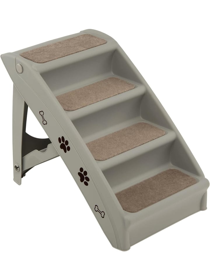COSTWAY 4-stufig Haustiertreppe in Grau günstig kaufen onesize