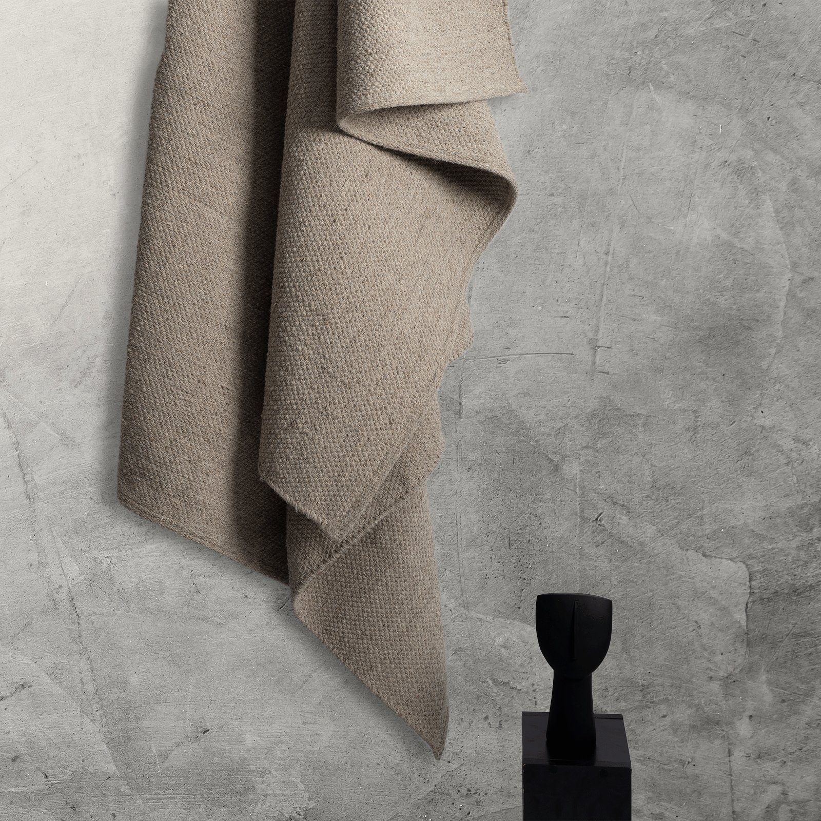 Wollteppich Boho Natur Wool Handgewebter Wollteppich, Wohnzimmer, Schlafzimmer, merinos, rechteckig, Höhe: 10 mm, Handweb Teppich, elegant, zeitloses Design, hochwertig, Kurzflor