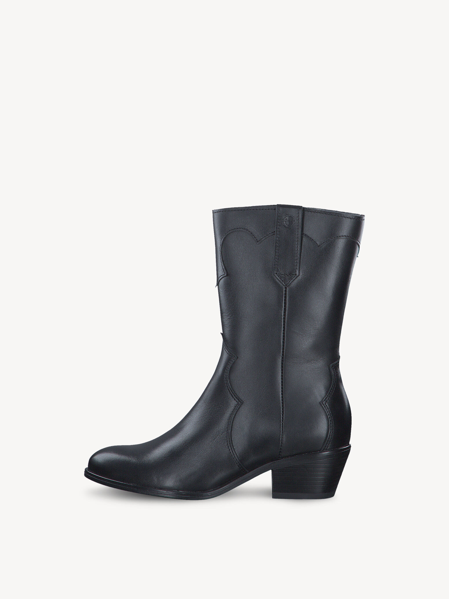 Bottine en cuir - noir