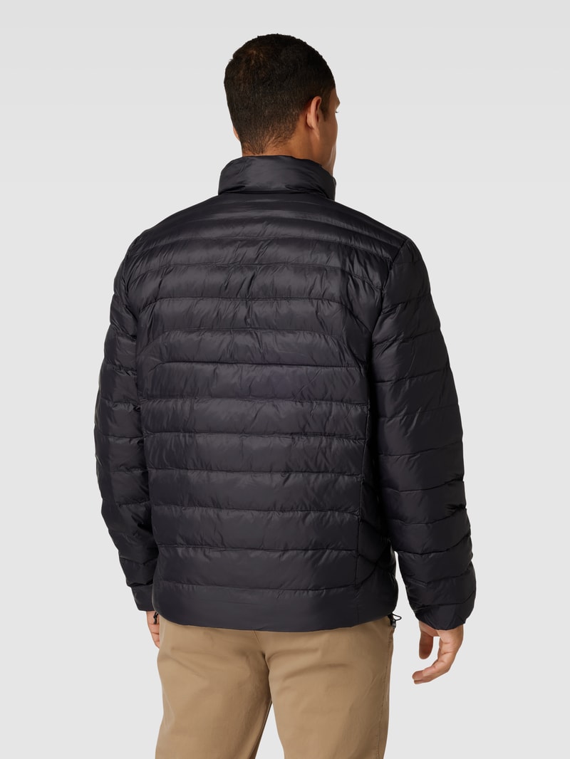 Steppjacke mit Label-Stitching Modell 'TERRA' in schwarz