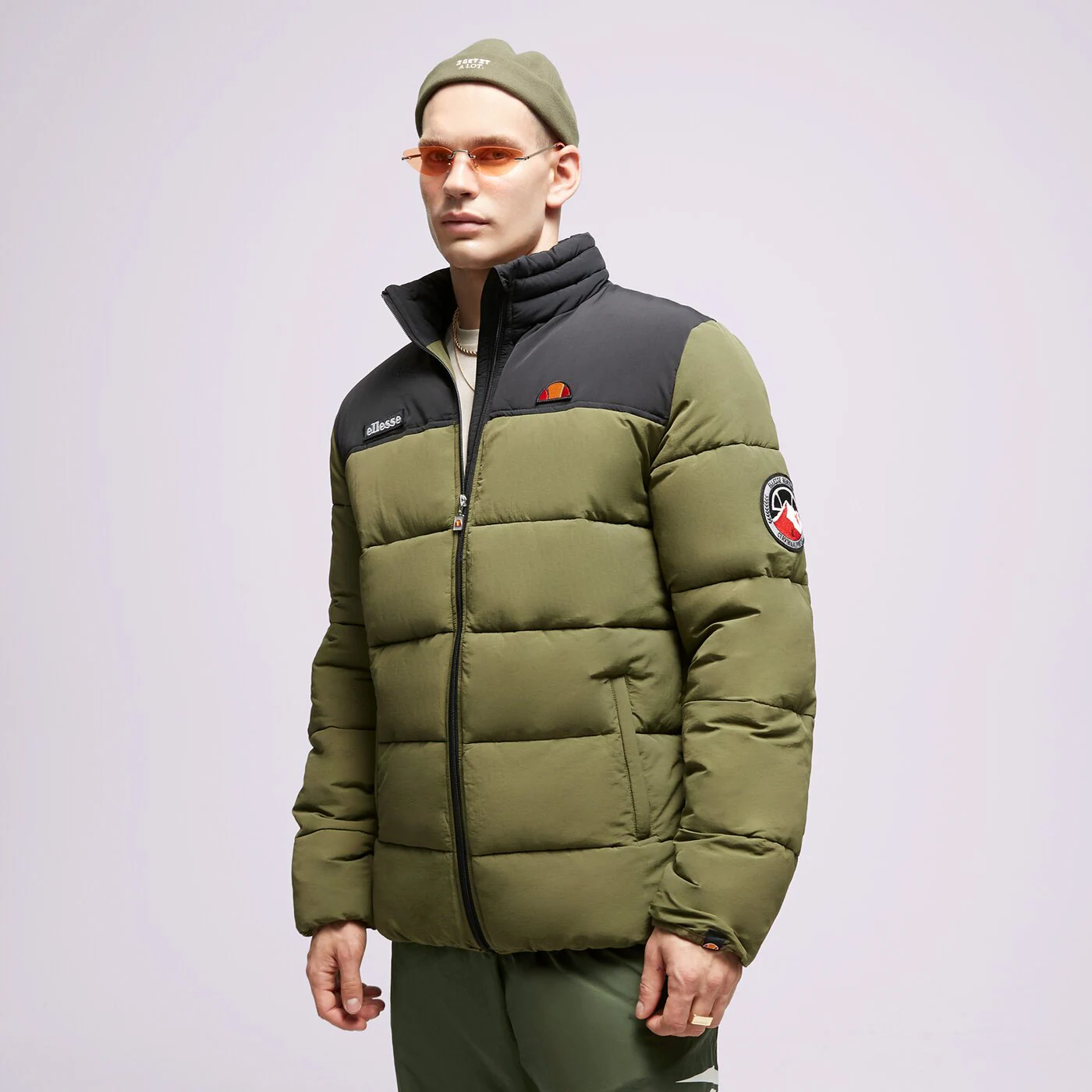 ELLESSE DAUNENJACKE NEBULA KHA/BLK PADDED JACKET Khaki