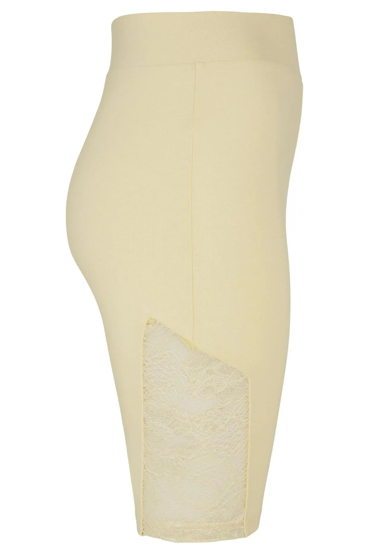 Urban Classics  Kurze Sporthose - Gelb - Hoher Bund