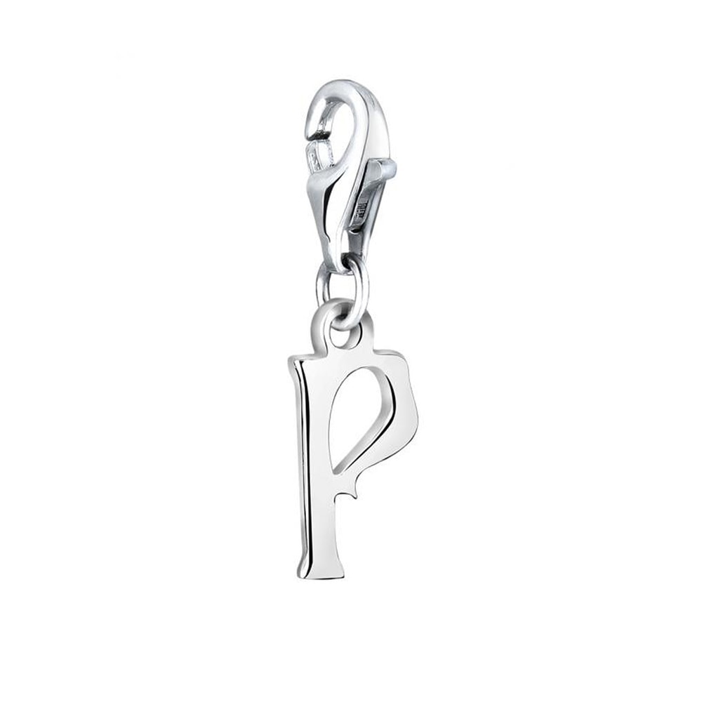Nenalina Nenalina Amulette Pendentif Charm Lettre en argent sterling 925 pour tous les s p Pendentif