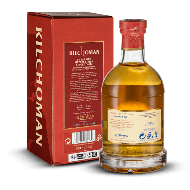 Kilchoman 8 ans 2013 Mezcal Finish Single Cask V and B 2022 54,20%